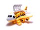 Kids Toy Transport Cargo Transporter Aircraft Airplane + 3 Construction Vehicles