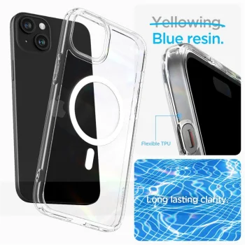 Apple iPhone 15 Pro Max 6.7'' Spigen Crystal Hybrid MagSafe Case Cover