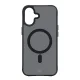 3mk iPhone 16 Case Smoke MagCase with MagSafe, Semi-Transparent