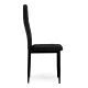 Mebelki24 Velvet Dining Chair Set, 4 pcs, Black