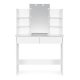ModernHome Makeup Vanity Table with Lighted Mirror, 3 Color Modes & Adjustable Brightness