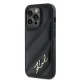 Karl Lagerfeld iPhone 13 / 13 Pro Case Diagonal Quilted Script, Black