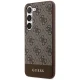 Guess Samsung Galaxy S24 Plus Case 4G Stripe Collection, Brown