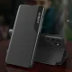 Hurtel Samsung Galaxy S24 FE Eco Leather View Case with Stand, Black