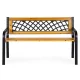 MultiGarden Wooden Garden Bench with Backrest 118x52 cm
