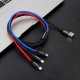 Baseus 2x USB 4.8A 24W Car Charger with LCD + 3in1 Cable 1.2m, Black