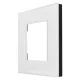 Maclean MCE730W Single Glass Frame, 86x86 mm, White