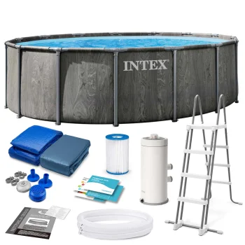 Frame Pool Intex 26742 457 x 122 cm with Filter Pump and Accessories