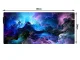 RGB LED Backlit Computer Table Carpet Mat Mouse Pad Cosmos, 30x80cm