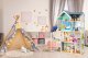 Large Wooden Dollhouse ECOTOYS Maya, 138 cm, 28 Accessories
