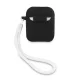 Guess Silicone Vintage Case for Apple AirPods, Black/White