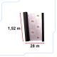 Matte self-adhesive film for furniture and surfaces, 1.52x28 m, black