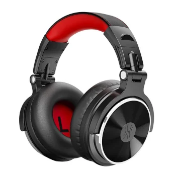 Oneodio Pro10 Wired Headphones, Red