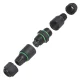 Waterproof Cable Connector Maclean IP68 MCE587, Black