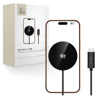Wireless Charger Tech-Protect A50 MagSafe 25W Black