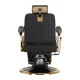 Gabbiano Leonardo Barber Chair Black with Gold Base