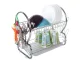 2-Tier Standing Dish Drying Rack Silver