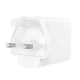 Acefast charger GaN 65W 3 ports (1xUSB, 2xUSB C PD) UK plug white (A44)