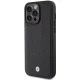 BMW Leather Diamond Pattern Case for iPhone 15 Pro Max, Black