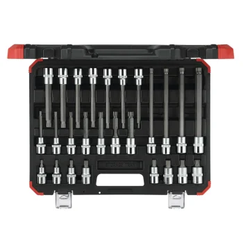 GEDORE red Screwdriver Bit Sockets Set 1/2" XZN 26-Piece R68003026