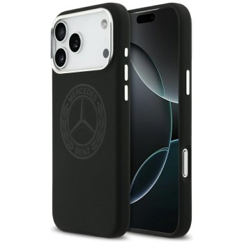 Mercedes Silicone Vintage Logo MagSafe Phone Case Cover iPhone 17 Pro Max - Black