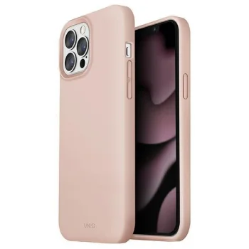 Apple Iphone 13 Pro Max 6,7" Uniq Etui Lino Case Cover, Pink