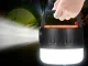 Rechargeable LED Camping Lantern with Solar Panel and Remote