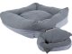 Soft Pet Bed for Dogs and Cats, 55x55 cm, Grey