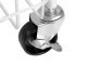3-Tier Metal Rolling Storage Cart with Wheels, White