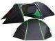 Waterproof 3-Person Camping Tent with Vestibule 14517, Black-Green
