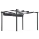 MultiGarden Garden Pergola 3x4 m, Steel Construction, Grey