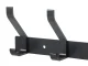 Wall Mounted Coat Rack with 5 Hooks for Entryway or Bathroom, Black