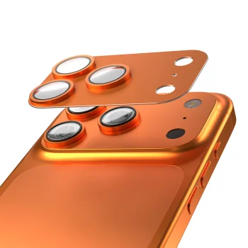 Etteri Full Camera Lens Guard for iPhone 17 Pro, Orange