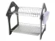 Two-Tier Dish Drainer Rack with Drip Tray