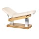Electric SPA Beauty Bed Sillon Comfort with wood base, cream
