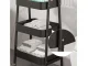 Metal Rolling Storage Cart, 3 Tiers, Black