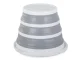 Collapsible Silicone Bucket, 10 L, Grey/White