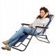 Garden - Beach Deckchair, Sunbathing Lounge, Folding Chair, Dark Blue