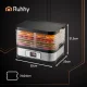 Ruhhy 25929 Food Dehydrator for Mushrooms, Fruits and Vegetables, 10L, Inox