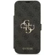 Guess Book 4G Metal Logo Phone Case Cover iPhone 17 Pro Max - Black