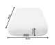 4FIZJO MED Classic Orthopedic Memory Foam Pillow, 60x40 cm, White