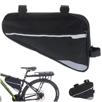 Rallex Triangular Bike Frame Bag, Black