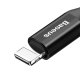 Кабель USB - Lightning Baseus Fish Eye Spring 1м 2A Черный