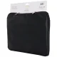 Guess Sleeve Grained Zipper Pocket Triangle Logo 14\" Laptop Bag - Black