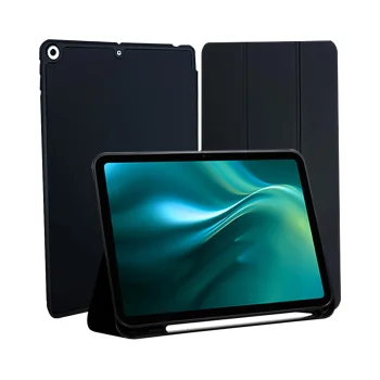 Etteri Folio Case for Apple iPad 7 2019 / 8 2020 / 9 2021 10.2'' with Stand, Black
