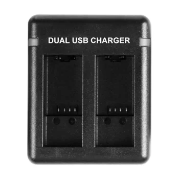 Puluz PU919B 2-Slot Charger for GoPro Hero 9/10/11/12, Black
