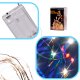 RGB Christmas Wire Fairy Lights 100 LED Battery Operated, 10 m, Multicolor
