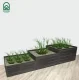 Raised Garden Bed Klasika Garden, Staircase, 225x75 cm, Brown