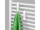 Bathroom Radiator Hanger Hooks, 2 pcs, White