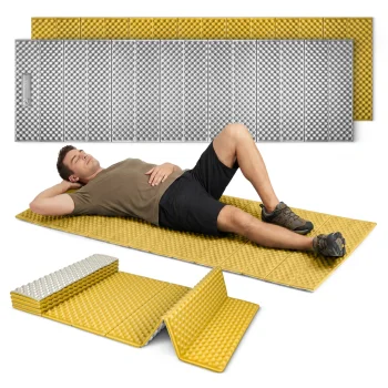 MOUNTAIN GOAT Folding Camping Sleeping Foam Mat, Yellow